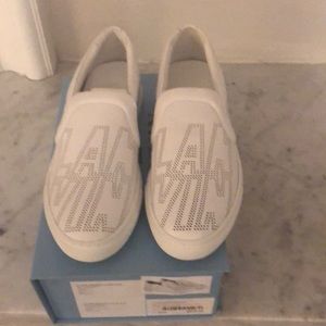 Lanvin leather slip on sneakers